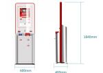 Anti-vandal Parking Payment Kiosk IR/SAW/Capacitive Touch Screen