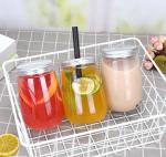 16oz Clear Wide Mouth 0.5l Plastic Beverage Jar