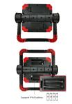 20W 360 Degree Rotating Work Light Dual Head COB 4AA Battery