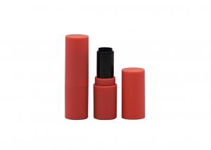 China Color Matching Cylindrical Plastic Lipstick Tube , Empty Liquid Lipstick Container wholesale