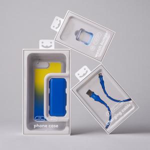 China Custom Printed Electric Earphone Cell Phone Charging Cable Packaging Boxes on sale
