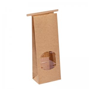 China Eco Friendly Kraft Paper Packing Bags , Brown Craft Bags FDA SGS Certifications wholesale