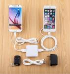 COMER Hot sale acrylic holders cell phone security display holder with 2 port