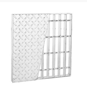 China Galvanized 4mm Compound Steel Grating With Checker Plate wholesale