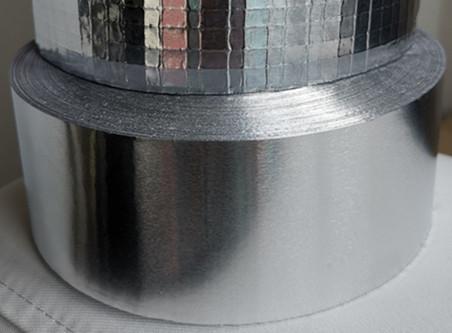 Matt Surface Aluminum Foil Adhesive Tape 90um Without Liner No Releasing Paper