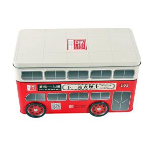 China Wholesale Custom Chocolate Tin for Gift Tin Boxes Packaging Cookies Tin Box Car Shaped Money Tin with Slot for Toy wholesale