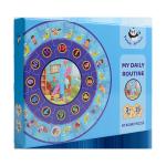 Kids Daily Routine Clock Jigsaw Puzzle Toy for Hand Eye Coordination