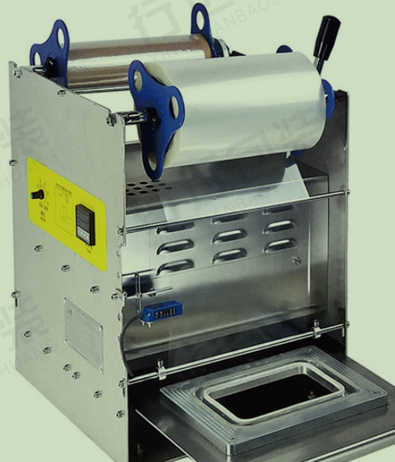 Manual Pressure Type Tray Sealer For Duck Goods Stewed Cooked Food