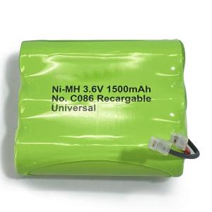 China Custom NiMH Battery Packs 1500mAh 3.6 Volt Rechargeable NiMH Battery Pack wholesale