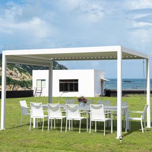 China Aluminum Louvered Pergola Sunshade Pergola Metal Pergola With Retractable Roof wholesale