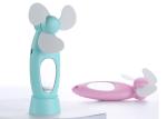 High Powered Small Battery Operated Fan LED Mirror Plastic Summer Electric Type