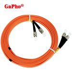 Round Type Duplex Armored Optical Fiber Cable 2 Core LSZH TPU PVC Customized