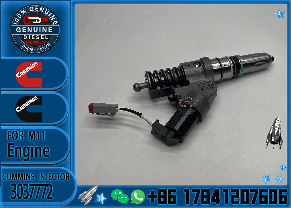Construction Machinery PartsFuel Injector Diesel Fuel Injector 3037772 3411755 492825 4928517 For CUMMINS Diesel Engine