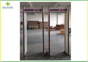 China Door Frame Security Metal Detector Led Count Six Zones Alarm Warterproof IP55 wholesale