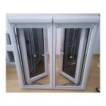 Standard UPVC PVC Glass Casement windows Soundproof Grill Design with Screens