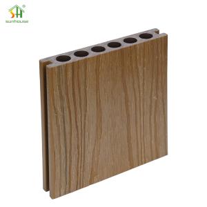 China Outdoor Slip Resistant WPC Deck Flooring 145x20mm With Embossed Texture wholesale
