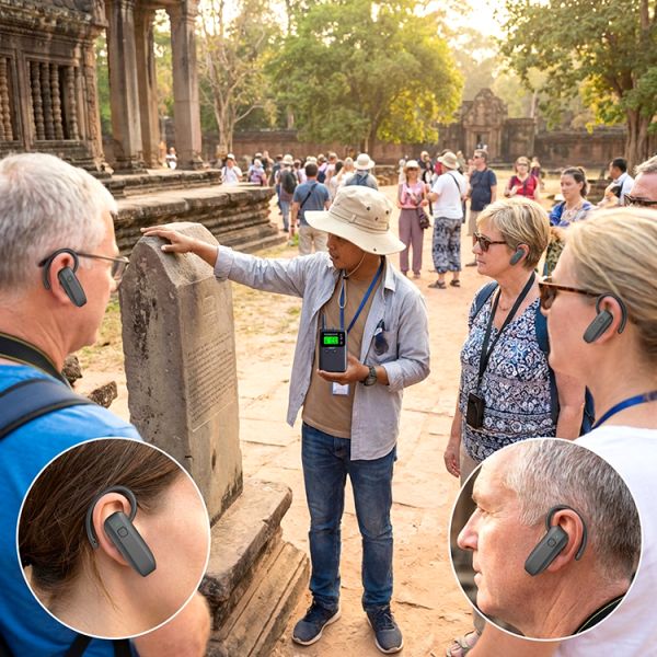 Low-latency Wireless tour guide system
