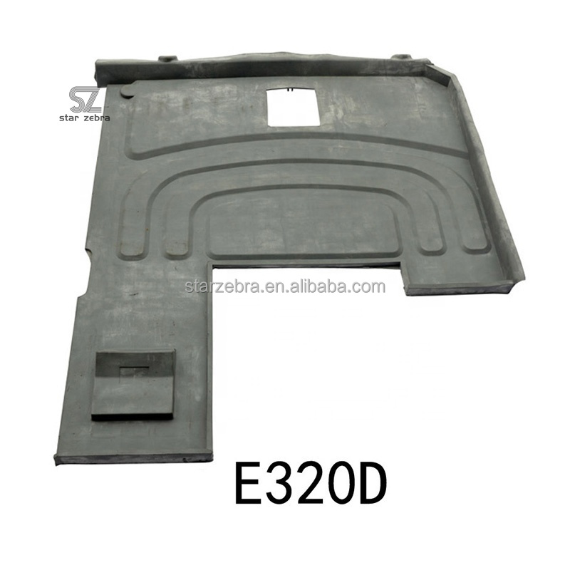 Black Rubber Excavator Cab Foot Mat E200B E320 E320B E320C E320D Cabin Floor Mat Gasket for Long Lasting Performance