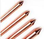 China Anti Corrosion Pure Solid Copper Ground Rod / Copper Ground Bar Easy Installation wholesale