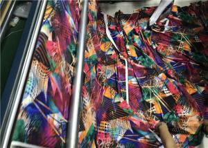 China Digital Printing Weft Knitting Recycled Polyester Fabric For Stripe Energy Bra wholesale