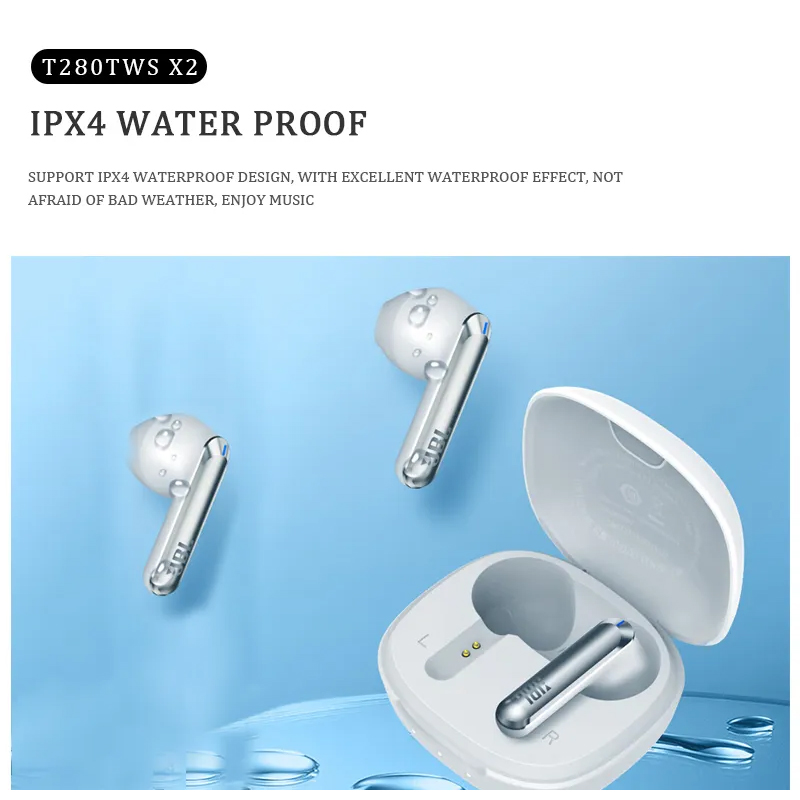 J-B-L 80TWS 5.3 Noise Reduction Wireless In-Ear Headphones for Gaming and Sports