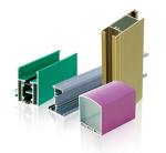 Powder Coating Aluminum 6063-t5 Window Frames / Profiles 60 - 80 um For Dinner