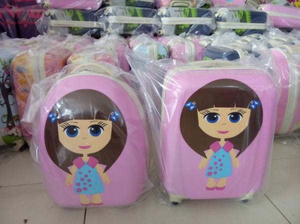 hot sale lovely kids trolley luggage bag suitcases in baigou baoding hebei China