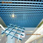 Indoor Triangle Aluminum Metal Ceiling Grid Fireproof For Supermarket Constructi
