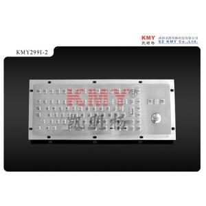 China Waterproof IP65 Kiosk Mini Industrial Keyboard With Metal Pointing Device Trackball on sale
