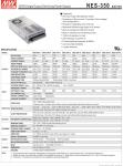 348W 12 Volt Led Power Supply Single Output Switching NES-350-12