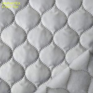 China F1507-TQ1 ultrasonic embossing laminating 100% polyester termo qualiting fabric for winter heavy downcoat wholesale