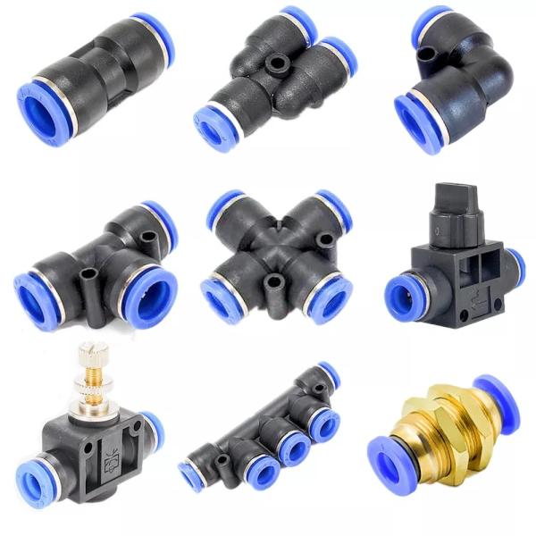 Air Connector Tube Plastic Pneumatic Fittings Water Hose Couplers 4mm 6mm 8mm