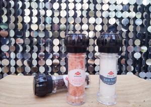 China Modern Food Grade 100ml Plastic Salt and Pepper Grinder Sea salt Mill Simple Clear PS bottle wholesale