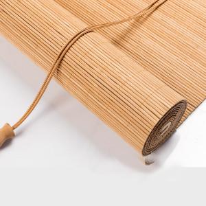 China Bamboo Natural Roll Up Blinds 1.5m Length 2m Height Bamboo Windows Sun Proof wholesale