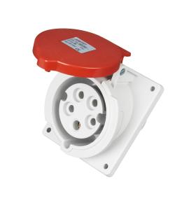 China Inclination 32 Amp Outdoor Socket , 288g / Pc Weight Industrial Socket 32 Amp 5 Pin wholesale