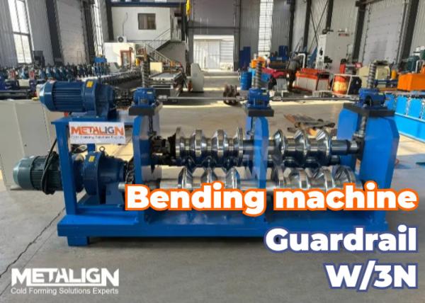 Efficient Guardrail Bending Machine / Highway Guardrail Making Machine 90mm