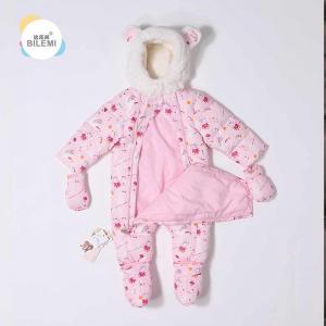 China Online Wholesale Designer Pink Grey Purple Cheap Plain Cute Funny Unisex Warm Newborn Baby Rompers For Winter on sale