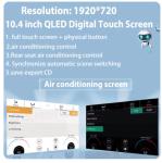 10.4inch AC Panel Display For Land Range Rover Vogue V8 L322 Keep the original