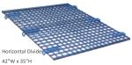 Heavy Duty Collapsible Wire Container Horizontal Full Divider BN6150108 Silver