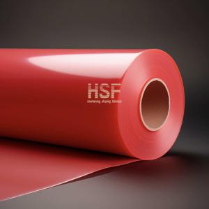 China Opaque Red 40uM HDPE Plastic Sheet Roll Winding Length 5000 Meters wholesale