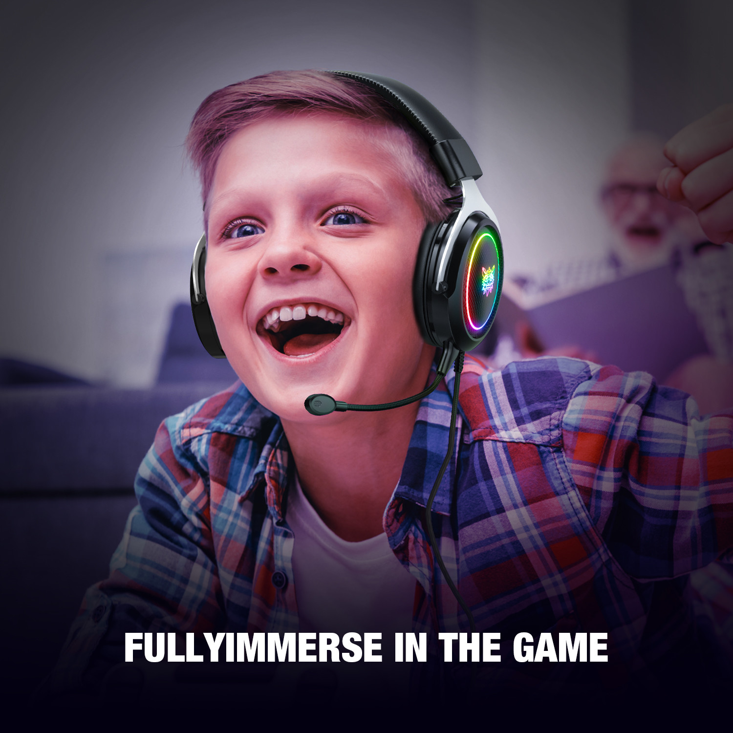 2.2m Wire Omnidirectional PC Gaming Headset Onkuma X11 Pro Ergonomic ABS