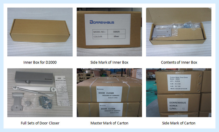 Aluminum Commercial Hydraulic Door Closer Size 4 CE Listed Weight Range 25 - 85Kg