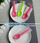 Pink Corn Starch Ice Cream Dessert Spoon,ECO-friendly Corn starch Compostable