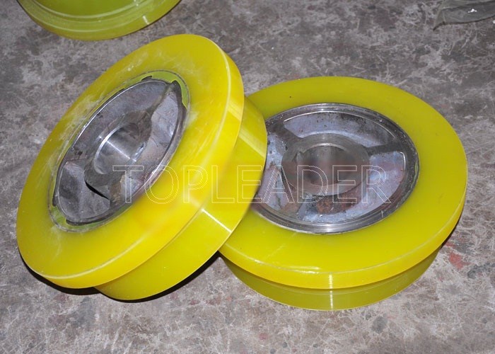 Dia 250-600mm Polyurethane Wheel Rubber Wheels for Trackless Steerable Transfer Carts