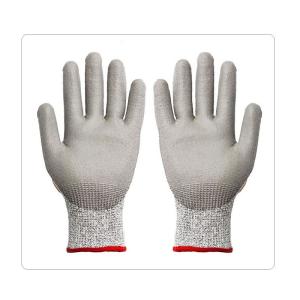 China Orange TPR On Back Cut Level 3 Impact Safety Gloves With PU Coating For Warehousing wholesale