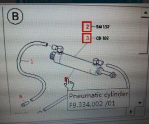 China F9.334.002 XL105 SM102 CD102 pneumatic cylinder D16 H50 use for offsetpress machines F9.334.002/02 wholesale
