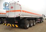 45 M3 Three Axles Oil Tank Small Semi Trailer Trucks With 2 Apartments And