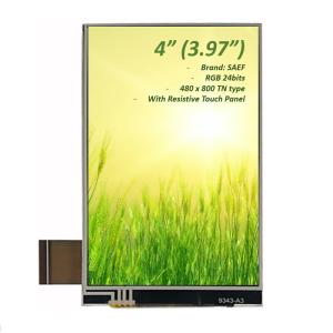 China 4 inch 480x800 LCD Touch Screen, Medical TFT Display 3.97 Inch &amp; 4Inch RGB Interface wholesale