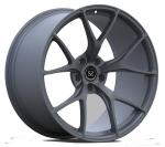Brushed black monoblock alloy rims x5m 1 piece 21 inch 21x10 21x11.5 staggered