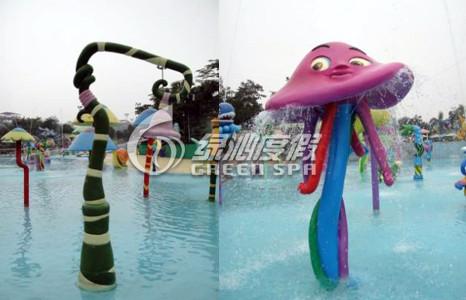 Summer Theme Park Swimming Pool Flower Spray Aqua Park Equipment for Kids and